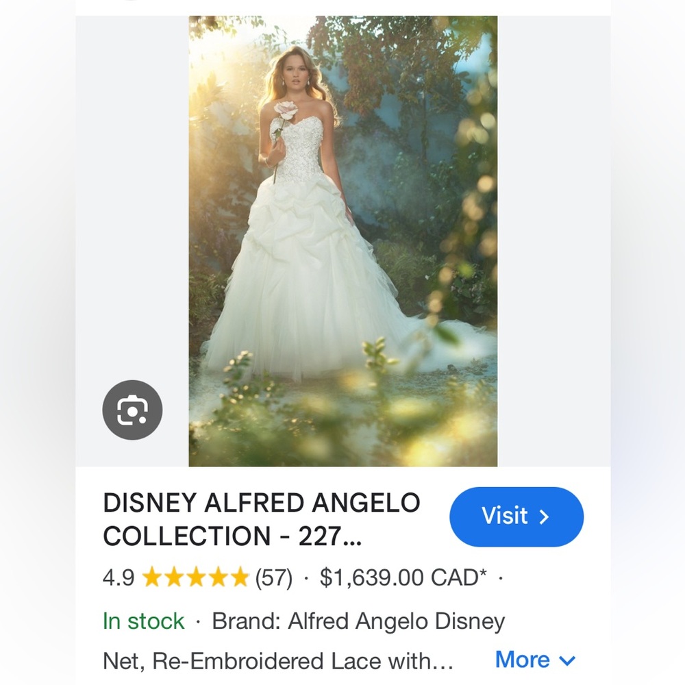 COPY - Vintage Disney princess 👸 Cinderella bridal gown new with tags Alfred An…
